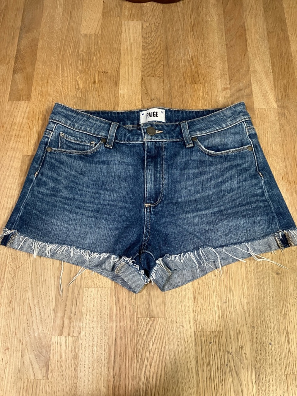 Paige blue denim women’s shorts